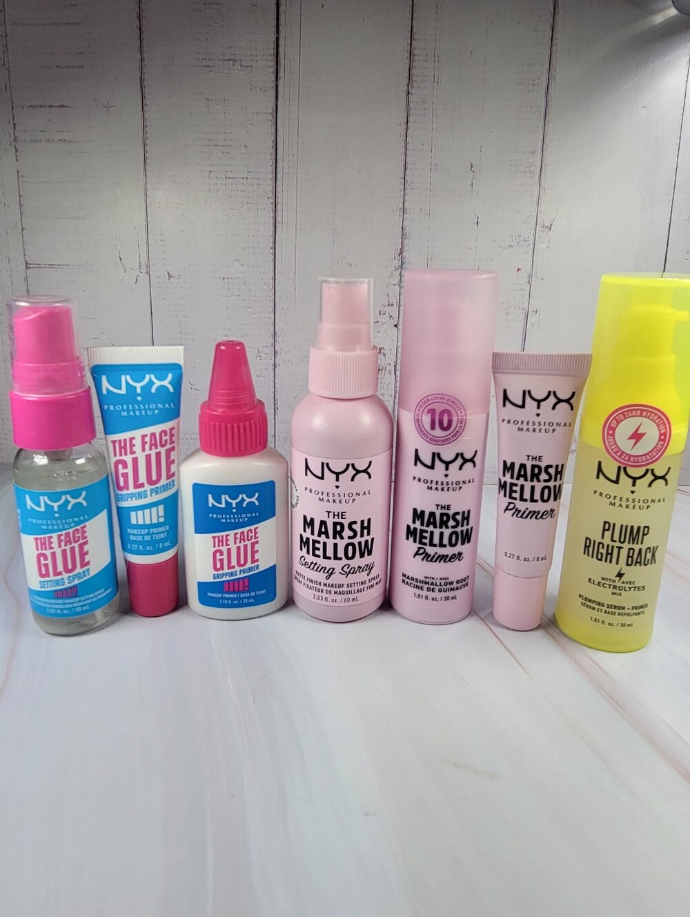 7 Piece NYX Setting Spray and Primer Bundle NEW!